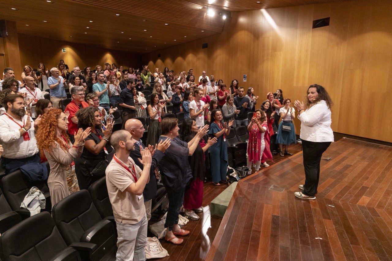 Rosa Montaña en un escenario