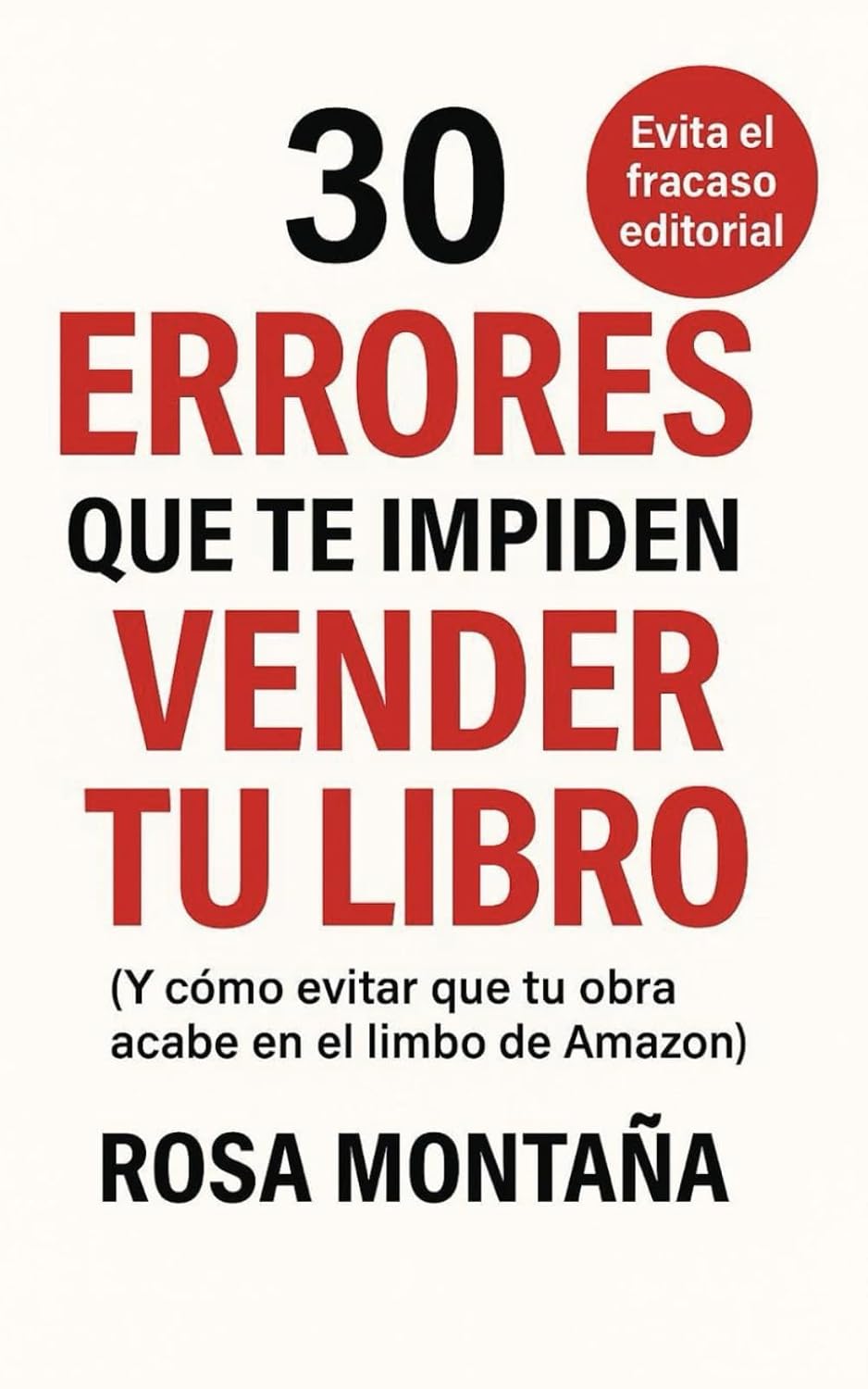 Portada 30 errores que cometes al vender tu libro